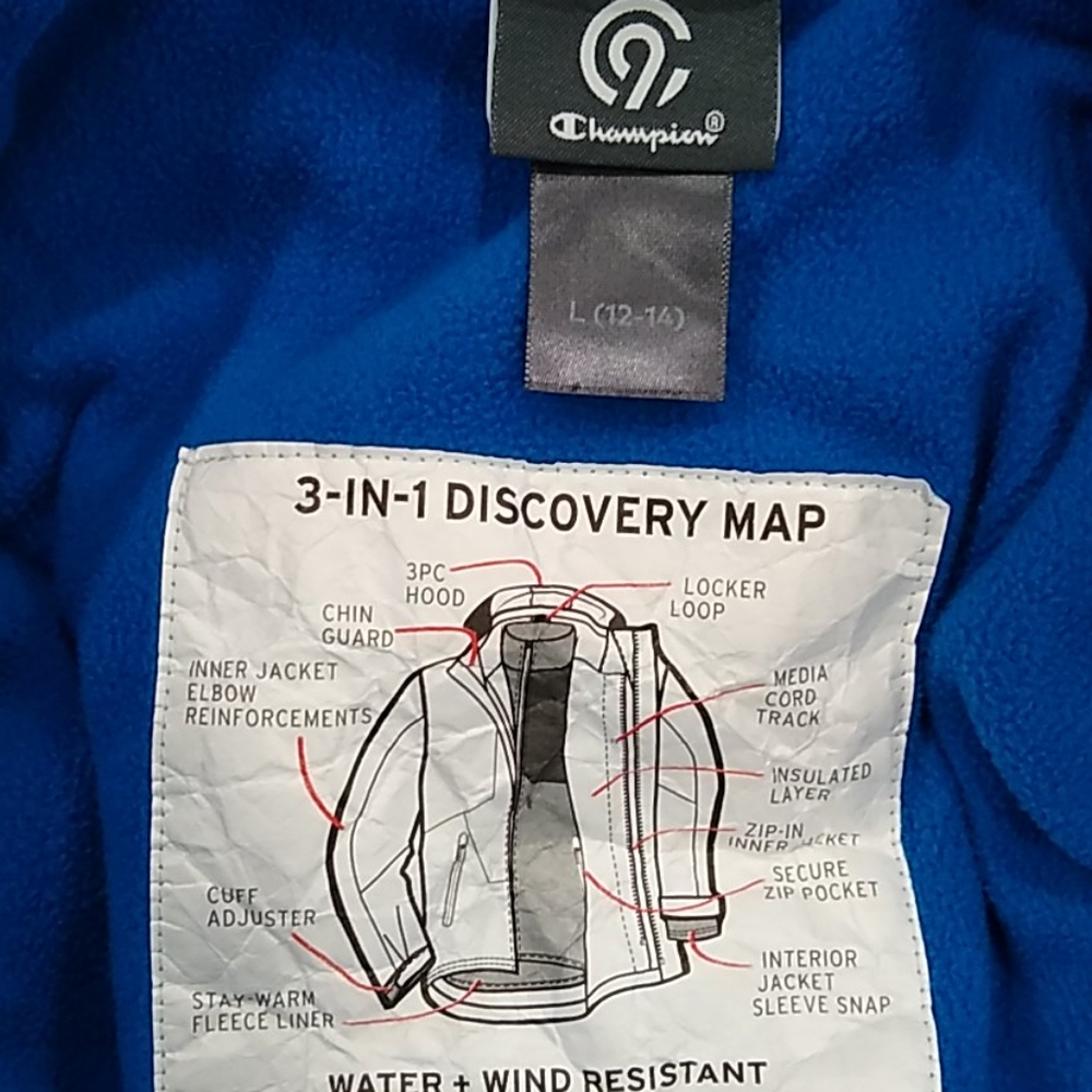 C9 Youth 3 in 1 Ski/Snowboard Jacket Large - Picture 4 of 4